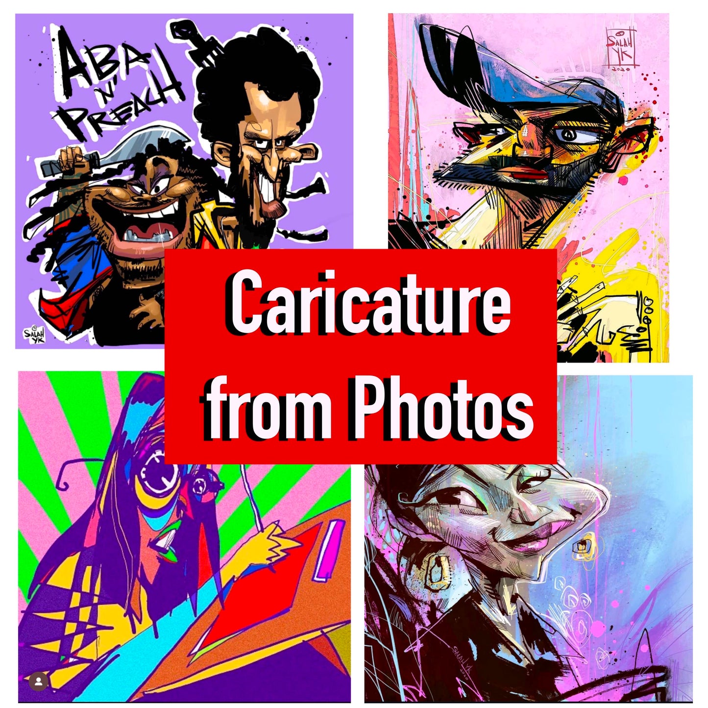 Caricatures from Photos (5 people)